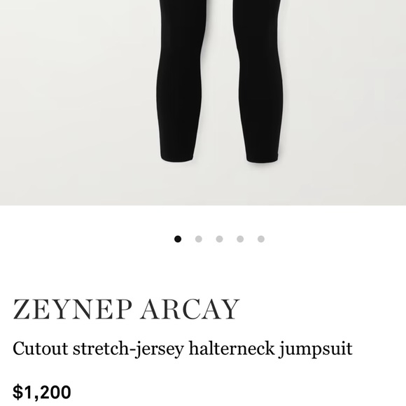 Zeynep Arcay Cutout Stretch Jersey Halterneck Jumpsuit - Picture 4 of 8